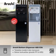 ARASHI BOTTOM GALLON WATER DISPENSER SNI HOT COLD NORMAL ABD 03N ABD 04 C GUARANTEED SATISFACTION TH