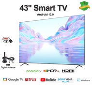 [SG Stock]43 Inch Smart TV Android TV Google TV Mirror Screen Digital TV Netflix Youtube Google Play