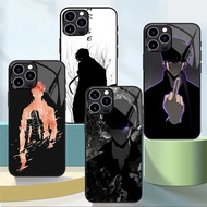 solo leveling 11 Tempered Glass Phone Case For Iphone 11 12 Mini 13 14 Plus 15 16 Pro Max Cover