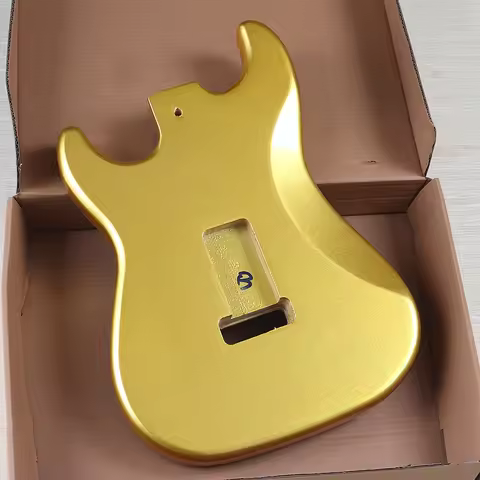 Electric Guitar Body Poplar Wood DIY Guitar Parts Pink Color Champagne Gold Guitar Barrel 5.7cm Pock