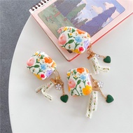 Casing for Airpods Pro Airpods 3 gen3 AirPods 2 Cartoon Beautiful Colorful Flower Protective Hard Case