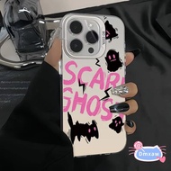 Scary Ghost Solid Color Phone Case For Xiaomi Civi 4 Pro Poco C71 C65 C61 C55 C51 C50 C40 C31 F3 GT 