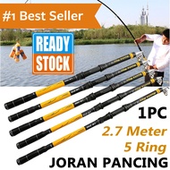 Joran Pancing Carbon Fiber Telescopic 2.1 2.7M Fishing Rod Tongkat Stik Pancing Stick Pancingan Ikan