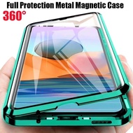 360° Shockproof Double Side Transparent Casing For Samsung Galaxy A70 A70S A51 A31 A50 A50S A30S A71 A72 A73 4G Phone Case Magnetic Metal Protective Cover