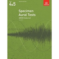 Specimen Aural Tests Grades 4,5 (Book only) | ABRSM