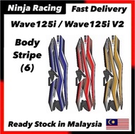 HONDA WAVE125i WAVE125i V2 WAVE 125i 125 i V2 STIKER STICKER BODY COVER SET STRIPE (6) 6 COVERSET ST