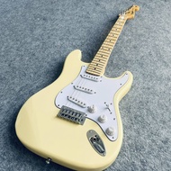 Fender ปิ๊กอัพคอยล์เดี่ยวกีตาร์ไฟฟ้าสีเหลือง SSS กีตาร์มืออาชีพ