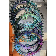 FOUNO CHAINRING 96BCD/104BCD ROUND OIL SLICK 32T,36T,38T - 299 PESOS ONLY