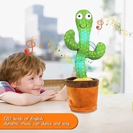 [SG Stock] Singing Dancing Saxophone Cactus Toys Recording Plush Toy Electric Dancing Cactus