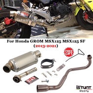Motorcycle Exhaust Full System Modify Connect Link Tube Escape Yoshimura Muffler DB Killer For Honda GROM MSX125 MSX 125