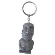 (I LOVE樂多)少見商品-智利復活島迷你Moai造型經典抱胸鑰匙圈 摩艾 送人自用兩相宜