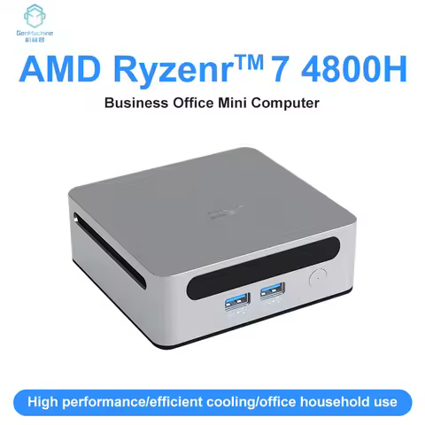 GenMachine AMD Ryzen 7 4800H Windows 11 MINI PC DDR4 MAX 64GB WIFI6(2.4GBPS) RTL8852, BT5.2 4.2GHz g