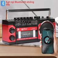 Cổ công suất cao bốn đoạn ghi âm ghi âm RADIO CASSETTE với thẻ USB SD MP3 Bluetooth phát lại