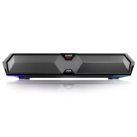 Edifier MG300 Computer Sound Bar: Loud Speakers with Deep Bass - Switch RGB Built-in Microphone for 