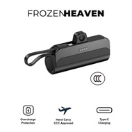 [SG Ready Stock] Mini Portable Charger CCC Certified Powerbank 2in1 Fast Charging 5000maH 10000maH C