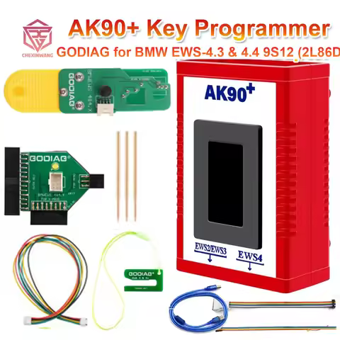 AK90+ with GODIAG for BMW EWS-4.3 & 4.4 9S12 (2L86D) Clip Adapter AK90 for BMW Auto Key Programmer S