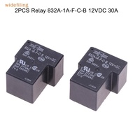 widefiling 2 PCS 12V Relay 832A-1A-F-C-B 12VDC 30A 4Pins Electromagnetic Relay Home Appliance Relays