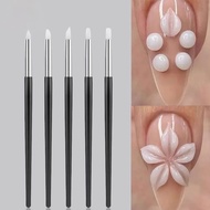 5PCS Silicone Nail Art Pen Nail Art Brush/ for 3D Silicone Brush/ for 3D Set Nail Art Carving Pen 5-