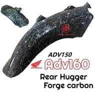 Honda ADV160 ADV150 Rear Hugger Carbon Black Tyre Inner Fender ADV 160 Mudguard Tayar Belakang Cover