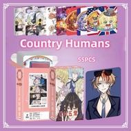 50-92pcs Manga Manhwa The first frost My Little Pony Countryhumans Laser Holographic Lomo Cards Hats