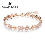 SWAROVSKI Elderflower rose gold flower pink diamond bracelet, S925 sterling silver women's fashion b