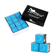 HMQQ billiards cue chalk for pool stick, 12pcs set of one box, The best gift for billiards lover
