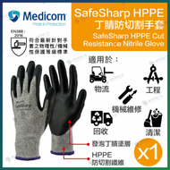 Medicom - Medicom 丁腈塗層防切割手套 中碼 x 一對 #1153C