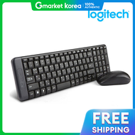 Logitech | ของแท้ Logitech คีย์บอร์ดและเม้าส์ไร้สายชุด MK220 จัดส่งฟรี