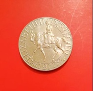 ELIZABETH II 1977 DG.REGFD. 英國伊麗莎白二世女皇登基25週年紀念幣