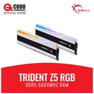 G.Skill Trident Z5 RGB DDR5 32GB (2 x 16GB) 6000MHz CL36 Gaming RAM White (F5-6000J3636F16GX2-TZ5RW)