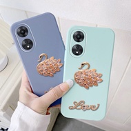 Phone Casing Honor X5 plus X9a 5g X8 5g 4g X7 Fashion Luxury Diamond Swan Design Full Coverage Camera Protection Silicone Soft Case Huawei Honor X5 plus Phone Casing Cover