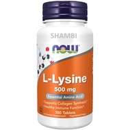 Viên Uống NOW FOODS L-Lysine 500mg Tăng Cường Sức Đề Kháng Nhanh Lành Các Vêt Tổn Thương Ở Da Người 