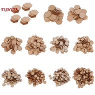 [tishita] 00/200 Pieces Hexagon Shapes MDF Cutouts Wood Wooden Embellishments Shapes for DIY Craft D