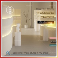 Accordion Paper Folding Booth Long Booth Shelf Foldable Portable Exhibition Display Stand Floor-Stan