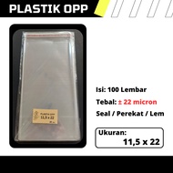 OPP Plastic Size 11.5 cm x 22 cm 11.5x22 cm/ 11.5 x 22 cm/ (thin)