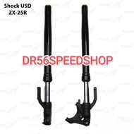 FRONT SHOCK ZX25R ZX25 4 CYLINDER CYLINDER USD UP SIDE DOWN ORIGINAL kawasaki