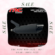 TRC Racing Mio i125 / m3 / Gear / Soul i125 Power Pipe Muffler Exhaust with Removable Silencer 1723 