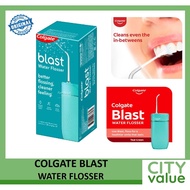 Colgate Portable Blast Water Flosser Teal Green Packset consists Flosser 1s + Nozzle 2s + USB Cord 1