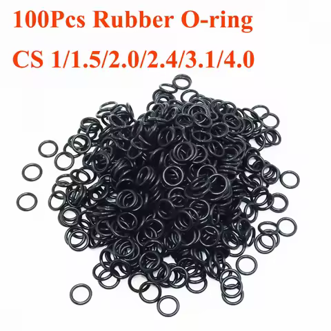 O Ring NBR Oring CS 1/1.5/2.0/2.4/3.1/4mm Nitrile Rubber Round Sealing Gasket Corrosion Oil Resistan