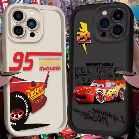 Cars Lightning McQueen 95 Case for iPhone 17 Air 16 16E 15 14 13 12 11 Pro Max X XS X S Max XR SE 20