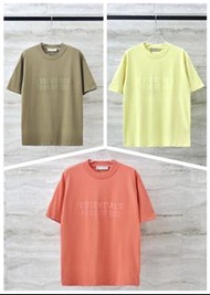 FOG ESSENTIALS 第九季植絨字母寬鬆短袖T恤
