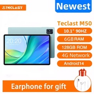 Teclast M50 Tablet Android 14 T606 6GB RAM 128GB ROM 10.1" Tablets PC Incell Fully Laminated VoLTE D