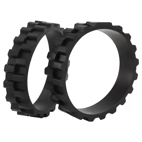 M04K 2 PCS Wheel Tires Black Rubber Replacement Parts For Xiaomi Mijia 1C/2C/3C S5 Series/T6/T7 Robo