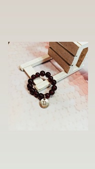 石榴石字母戒指