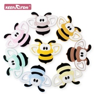【support】 1pc Bee Baby Teether Rodent Silicone Food Grade Cartoon Animals Newborn Molar Tiny Rod Products Baby Teething Chewable Teethers
