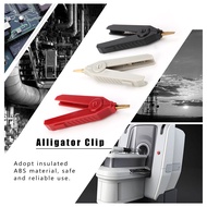 officestucio-SG Copper Gold Plated Clip Kelvin Test 20A Battery 3Pcs