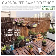 Gardening Bamboo Fence Bamboo Divider Garden Partition Privacy Screen Bamboo Carbonized Bamboo Outdo