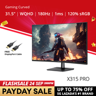 PRISM+ X315 PRO 31.5 180Hz 1ms Curved WQHD [2560 x 1440] Adaptive Sync Ready Gaming Monitor