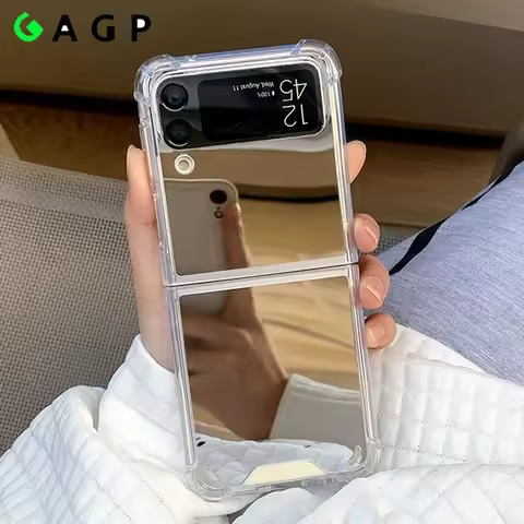 Make Up Mirror for Samsung Z Flip 6 4 5 Case Luxury Shockproof for Samsung Galaxy Z Flip 4 3 5 Z3 Z4