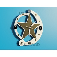 UNIQUE WALL CLOCK - STAR MOON WALL CLOCK